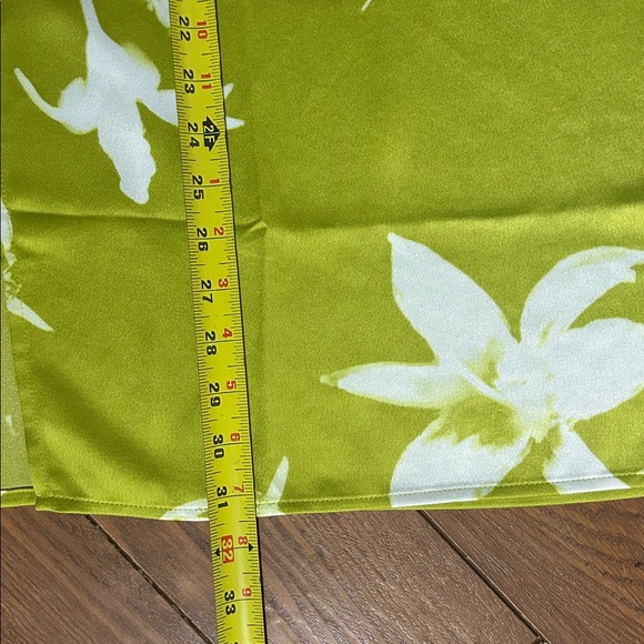 Calvin Klein Lime Green Floral Skirt - Picture 10 of 11